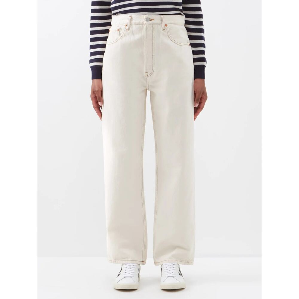 Re/Done 90s Low Slung Rinsed Birch High Rise Straight Jeans Size 30 NWT